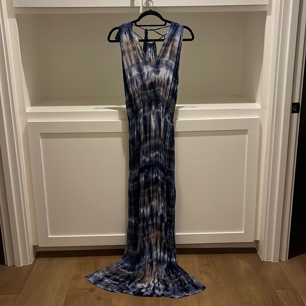 Blue Life Tye-Dye Slit Back Maxi Dress